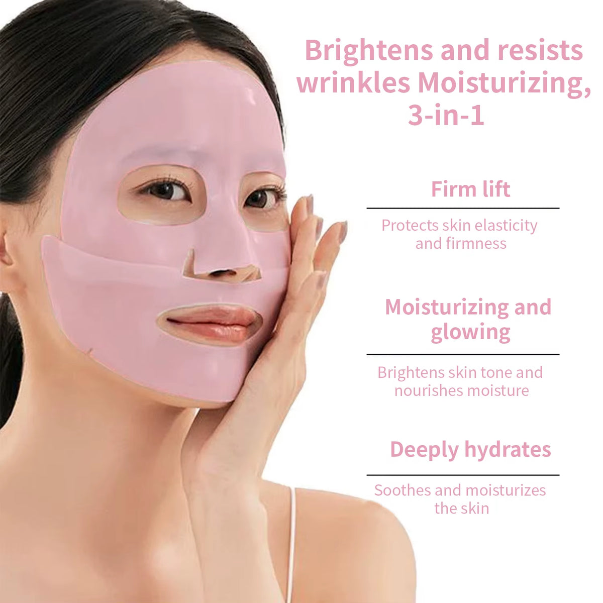 Hot Deep Sleeping Mask Hydrating Pore Minimizing Lifting Overnight Sheet Hydrogel Pdrn Pink Collagen Jelly Gel Mask