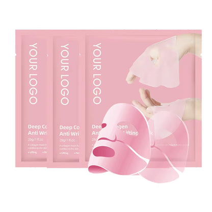 Hot Deep Sleeping Mask Hydrating Pore Minimizing Lifting Overnight Sheet Hydrogel Pdrn Pink Collagen Jelly Gel Mask