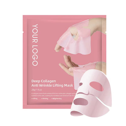 Hot Deep Sleeping Mask Hydrating Pore Minimizing Lifting Overnight Sheet Hydrogel Pdrn Pink Collagen Jelly Gel Mask