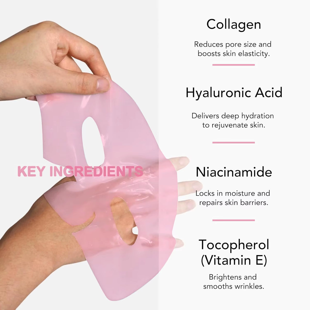 Hot Deep Sleeping Mask Hydrating Pore Minimizing Lifting Overnight Sheet Hydrogel Pdrn Pink Collagen Jelly Gel Mask